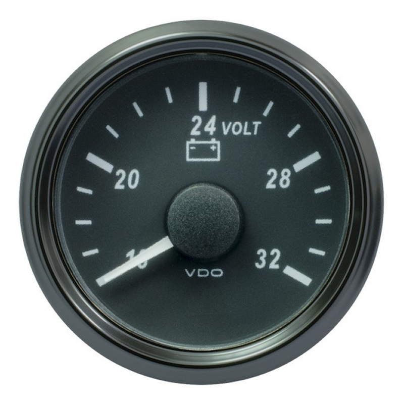 VDO SingleViu 0247 Voltmeter 16-32V Black 52mm